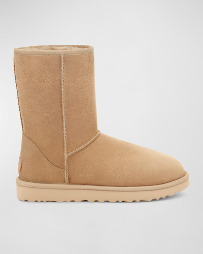 Shop Ugg Classic Short Ii Boots In Mustard Seed