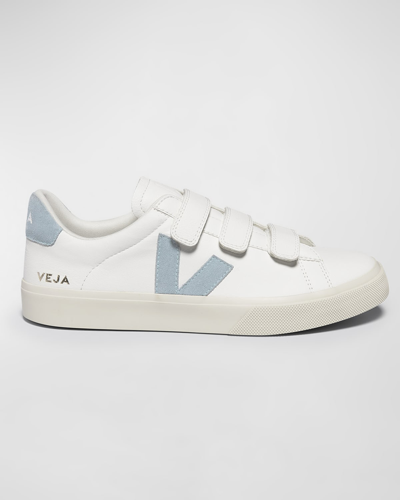 Shop Veja Recife Grip-trio Court Sneakers In Wht/stl