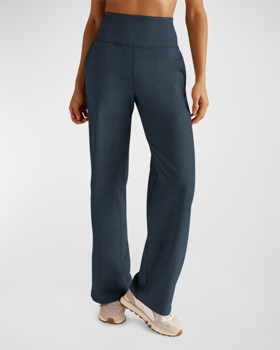 Shop Beyond Yoga Spacedye Laid Back Pants In Nocturnal Navy