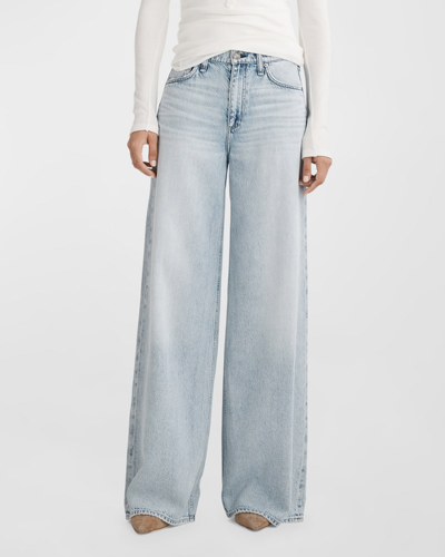 Shop Rag & Bone Featherweight Sofie Wide-leg Jeans In Kierra