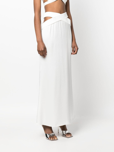 Shop Concepto Crossover-strap Maxi Skirt In White