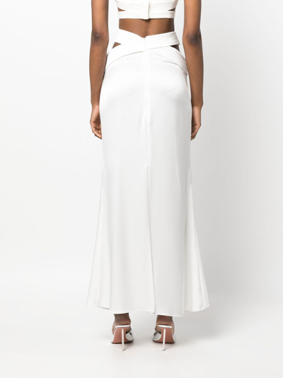 Shop Concepto Crossover-strap Maxi Skirt In White