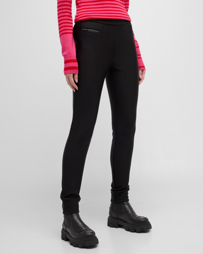 Shop Erin Snow Olivia Stirrup Ski Pants In Metallic Black
