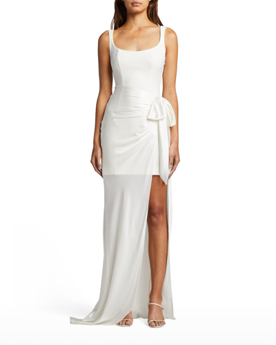 Shop Cinq À Sept Marian Sleeveless Gown In Ivory