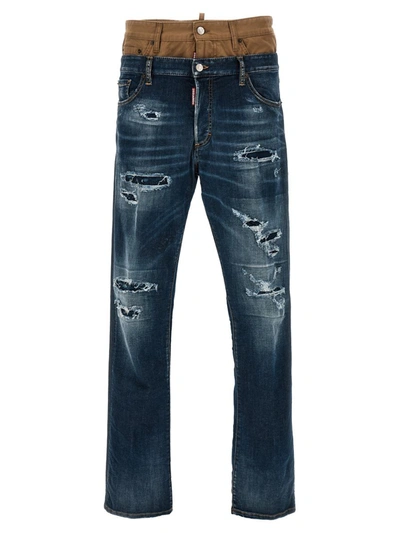 Shop Dsquared2 Jeans 'skinny Twin Pack' In Blue