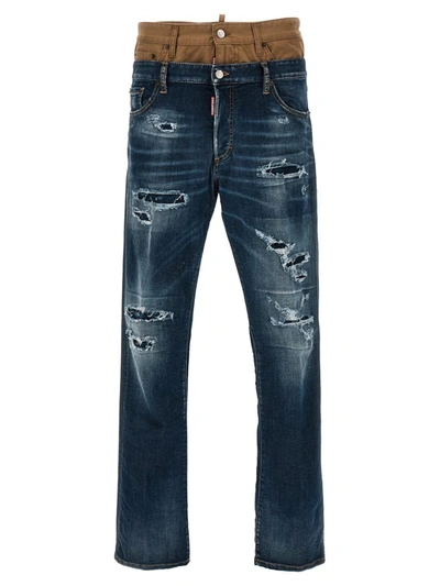 Dsquared2 Skinny Twin Pack Jeans In Blue