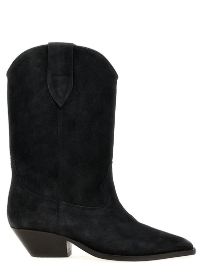 Shop Isabel Marant 'duerto' Ankle Boots In Black