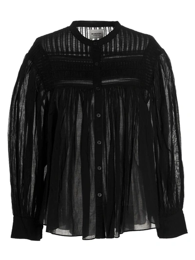 Shop Isabel Marant Étoile 'plalia' Shirt In Black