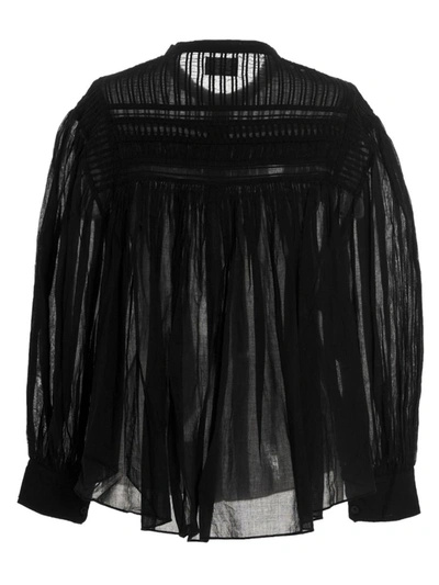 Shop Isabel Marant Étoile 'plalia' Shirt In Black