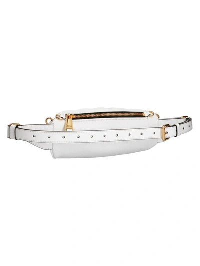 Shop Moschino Logo Print Fanny Pack In White