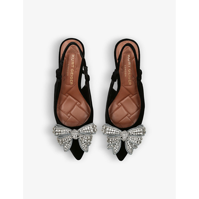Kurt Geiger Belgravia Bow Sling In Black