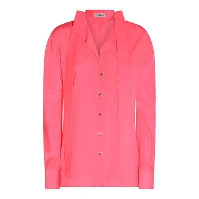 Shop Vivienne Westwood Shirts In Pink Neon