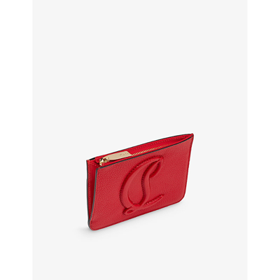 Shop Christian Louboutin Women's Loubi By My Side Leather Card Holder