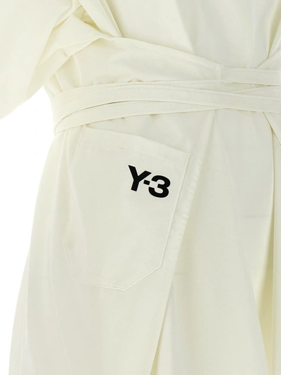 Shop Y-3 'closure' T-shirt In White/black