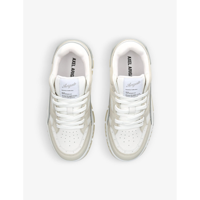 Axel Arigato 'area Lo' White And Beige Sneakers With Logo Detail In Neutral