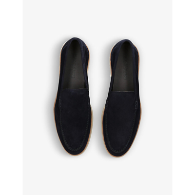 Magnanni Mens Navy Altea Suede Loafers