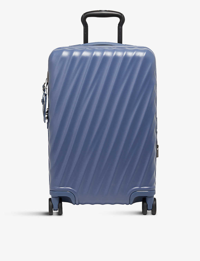 Shop Tumi Slate Blue Texture Extended Trip Expandable Four-wheeled Carry-on Suitcase