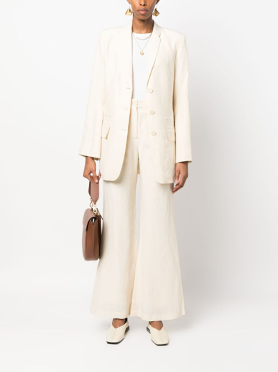 Shop By Malene Birger Porter Single-breasted Blazer In Neutrals