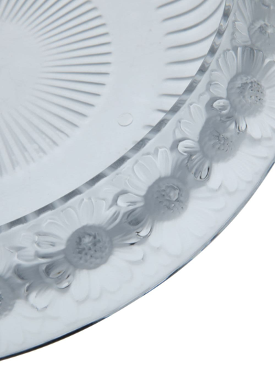 Shop Lalique Marguerites Crystal Bowl In Neutrals