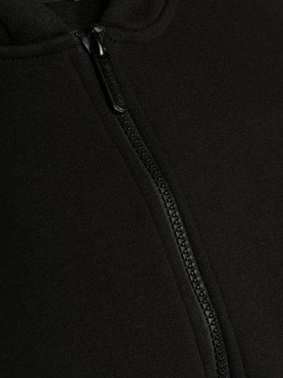 Shop Monnalisa Logo-print Zip-up Hoodie In Black
