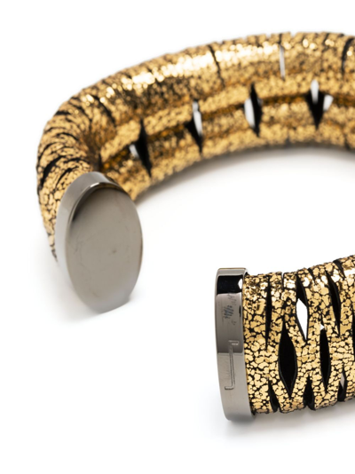 Shop So-le Studio Helios Cut-out Bracelet In Gold