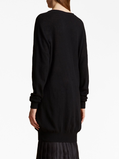 Shop Khaite The Marano Cashmere Knitted Dress In Black