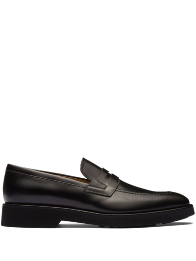 Shop Church's Darwin Leather Loafers In Black