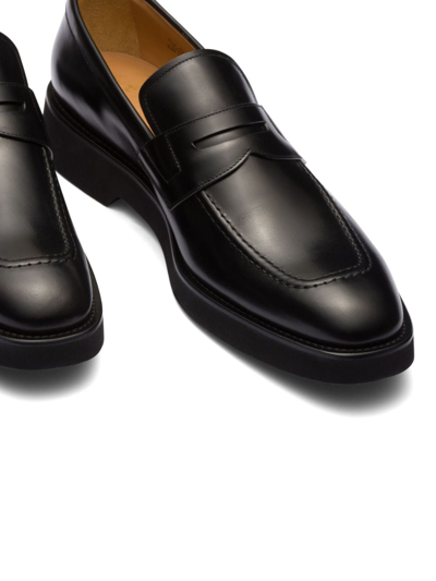Shop Church's Darwin Leather Loafers In Black