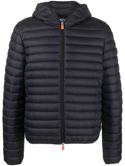 Shop Save The Duck Concealed Hood Padded Jacket In Black