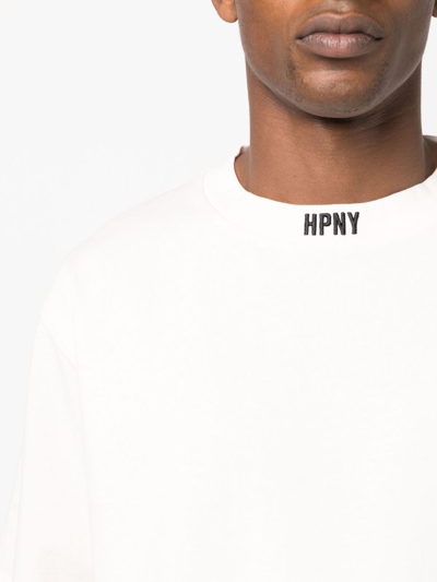 Shop Heron Preston Hpny Logo-embroidered T-shirt In Pink