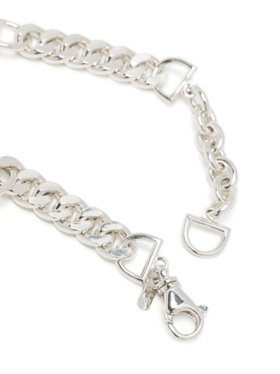 Shop Maria Nilsdotter Chaos Chain Necklace In Silver