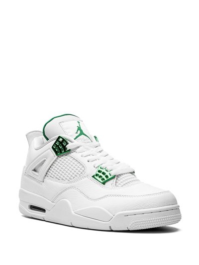 Shop Jordan Air  4 Retro Sneakers In White