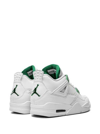 Shop Jordan Air  4 Retro Sneakers In White