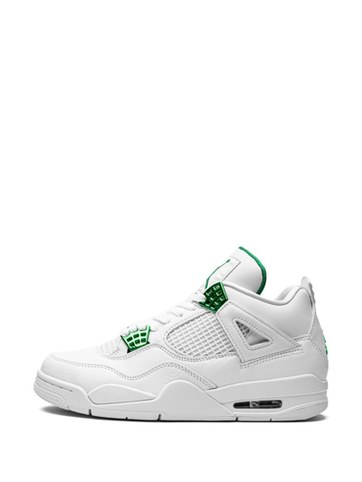 Shop Jordan Air  4 Retro Sneakers In White