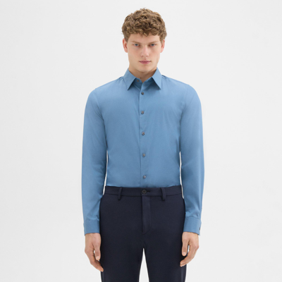 Shop Theory Sylvain Shirt In Good Cotton In Stellar