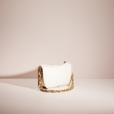 Coach Restored Swinger Bag With Chain In Brass/chalk
