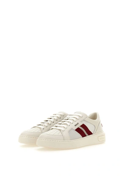 Shop Bally "melys"leather Sneakers In White