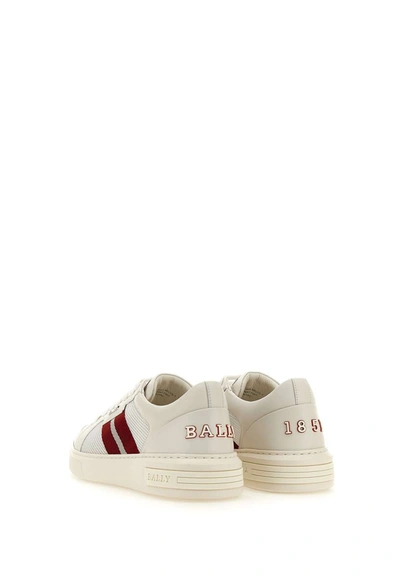Shop Bally "melys"leather Sneakers In White