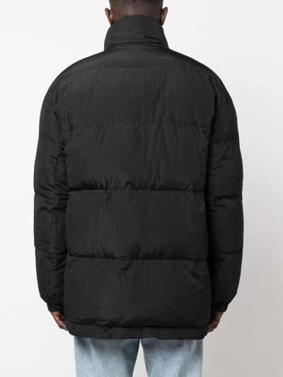 Shop Marant Padded High-neck Jacket In Schwarz