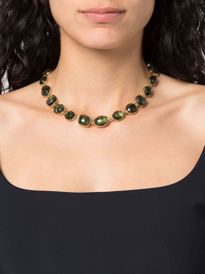 Shop Goossens Cabochons Choker Necklace In Gold
