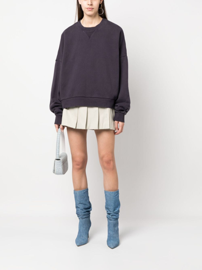 Shop Entire Studios Drop-shoulder Crew-neck Sweatshirt In Blau