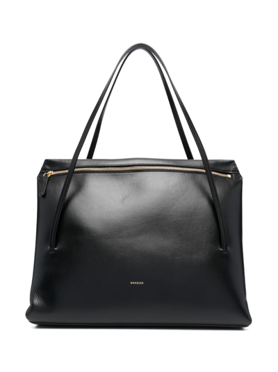 Wandler Leather Shoulder Bag In Black
