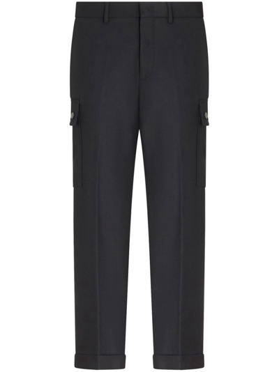 Etro Wool Trousers With Tucks In Grau