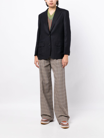 Kolor Knitted-back Single-breasted Blazer In Schwarz