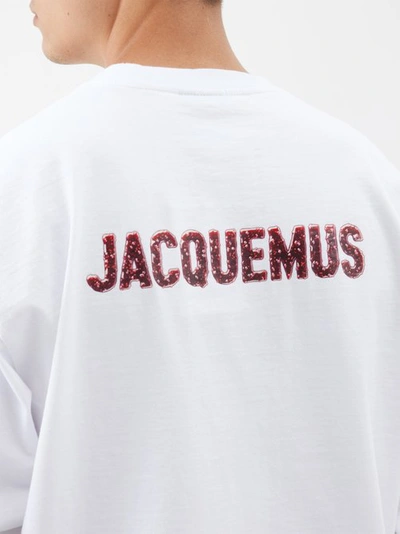 Jacquemus logo-print Cotton T-Shirt - White