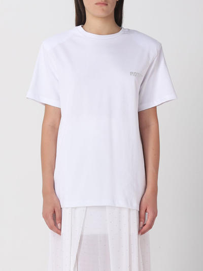 Shop Rotate Birger Christensen T-shirt Rotate Woman Color White