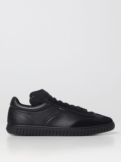 Shop Bally Parrel Leather Sneakers In Black