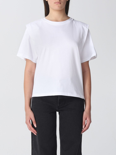 Shop Isabel Marant Cotton T-shirt In White