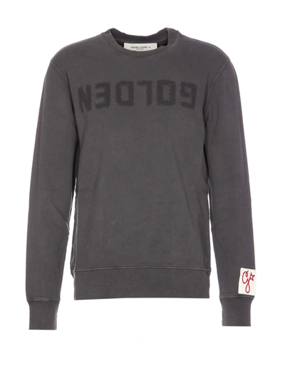 Shop Golden Goose Golden Logo Sweatshirt In Grey