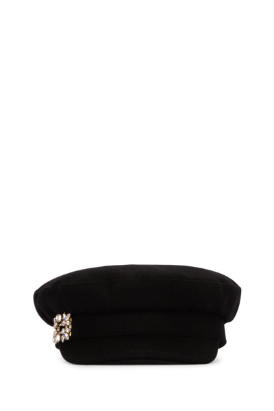 Shop Roger Vivier Broche Vivier Buckle Sailor Cap In Black